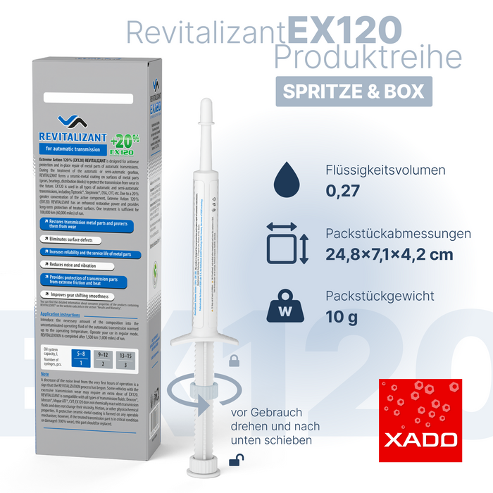 XADO EX120 Gear Wear Protection - Oil additive for automatic transmissions