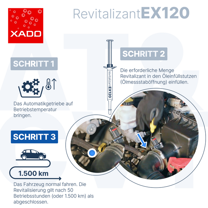 XADO EX120 Gear Wear Protection - Oil additive for automatic transmissions