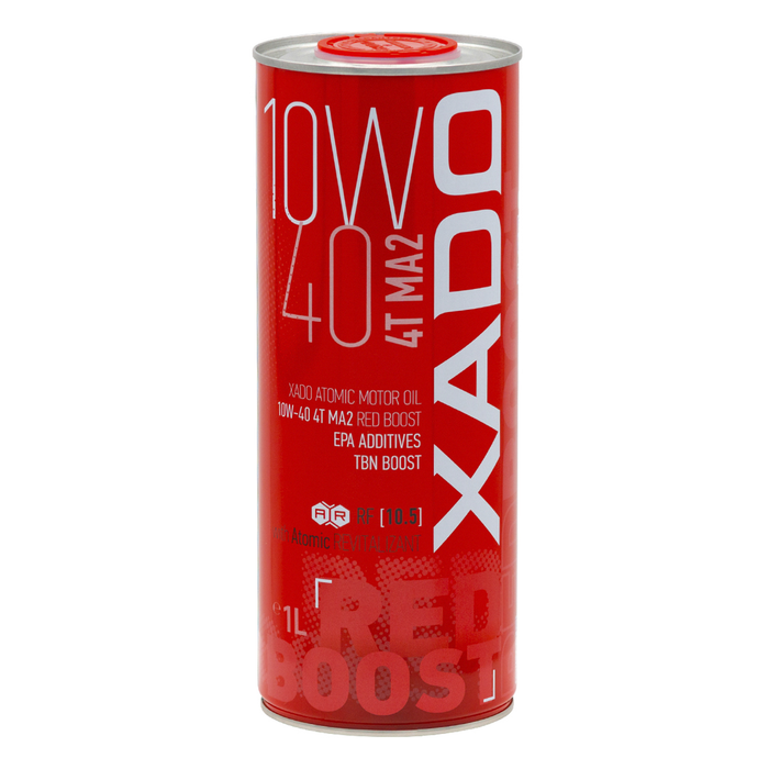 XADO Atomic Oil 10W-40 4T MA2 RED BOOST - Modernes 4-Takt Motorenöl