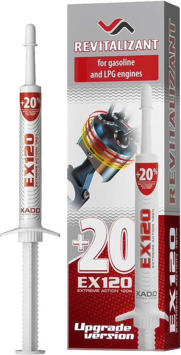 XADO EX120 Motor - Verschleißschutz Öl Additiv für Benzin - und Autogasmotoren