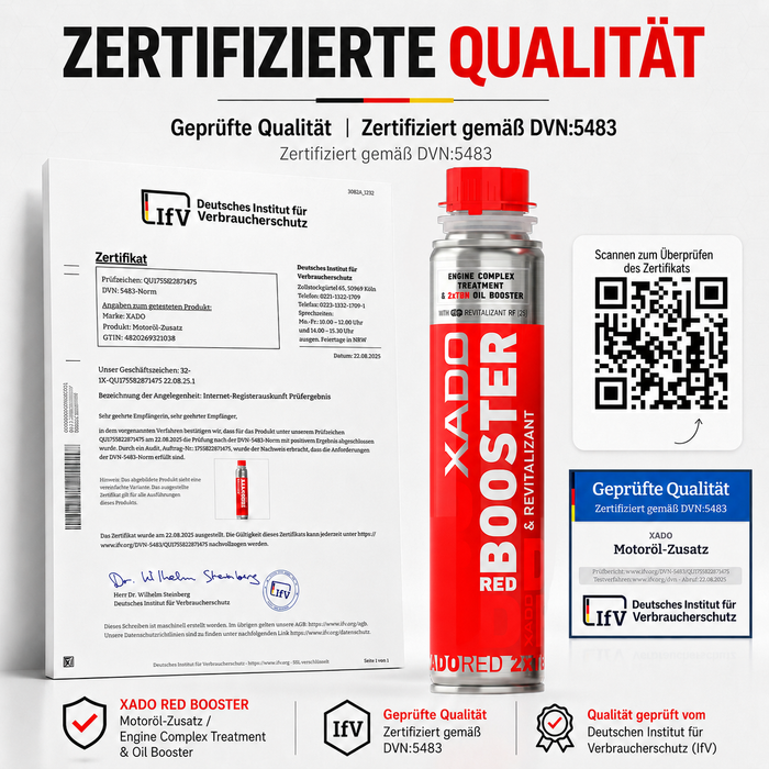 XADO RED BOOSTER – Hochwirksamer Motoröl-Zusatz mit multifunktionalem Schutz