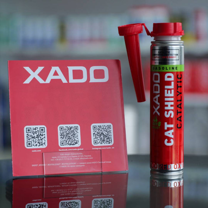 XADO RED CAT SHIELD  Katalysator- & Verbrennungssystemreiniger mit REVITALIZANT® – 250 ml