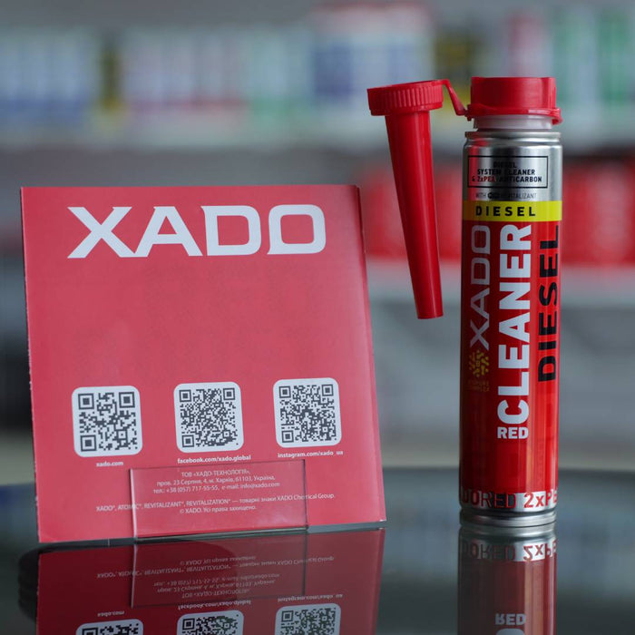 XADO RED CLEANER (Diesel) Kraftstoffsystem- & Injektorreiniger mit REVITALIZANT® – 250 ml