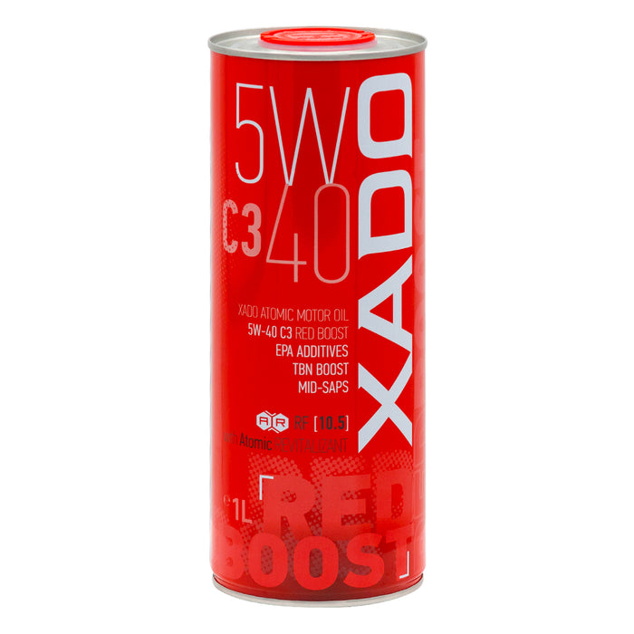 XADO Atomic Oil 5W-40 C3 RED BOOST – Vollsynthetisches Motoröl mit REVITALIZANT® für Benzin- und Dieselmotoren