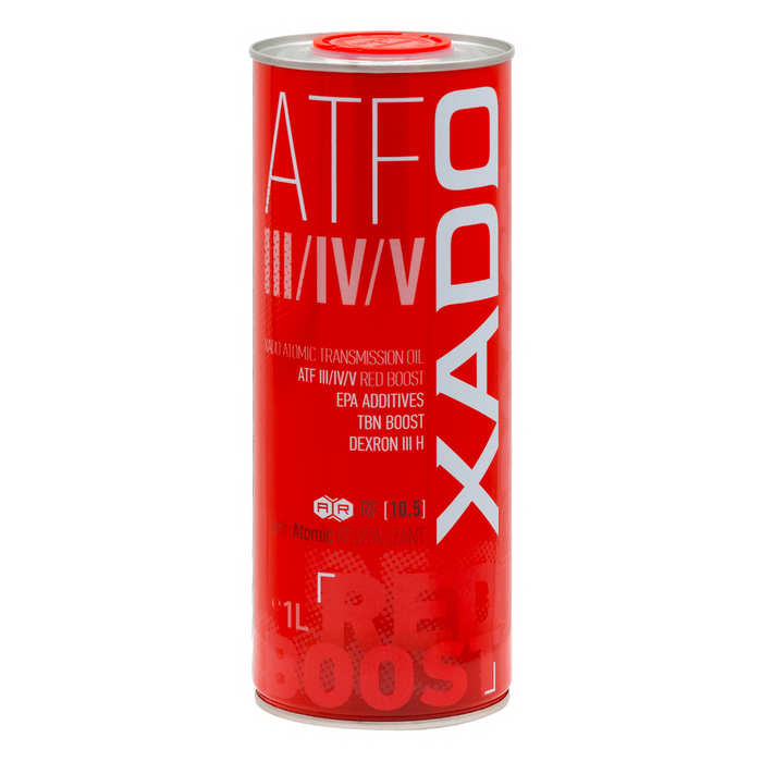 XADO Atomic Oil ATF III/IV/V RED BOOST Automatikgetriebeöl 1L – Universelles ATF mit REVITALIZANT®