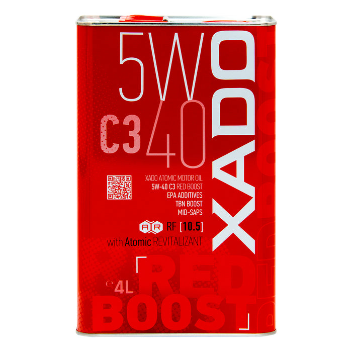 XADO Atomic Oil 5W-40 C3 RED BOOST – Vollsynthetisches Motoröl mit REVITALIZANT® für Benzin- und Dieselmotoren