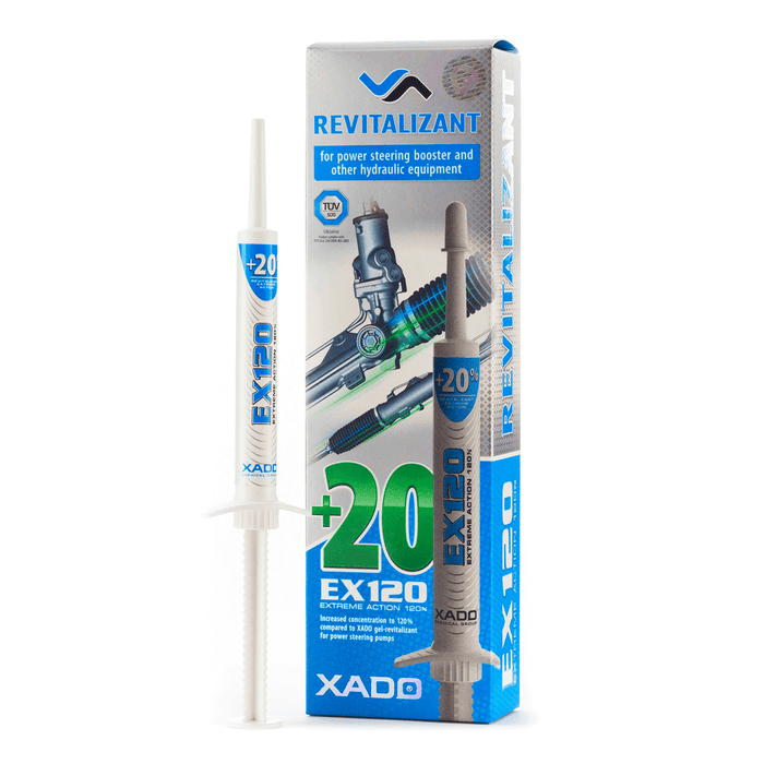 XADO EX120 for power steering and hydraulic systems - anti-wear oil additive